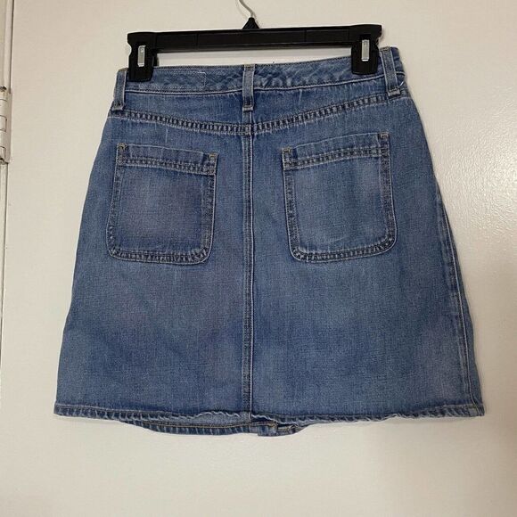 RAG & BONE santa cruz mini skirt capitol button front denim size US 25 - Picture 5 of 6